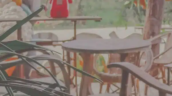 Gartenm&ouml;bel im Garten