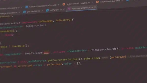 Angular Script auf einem Bildschirm