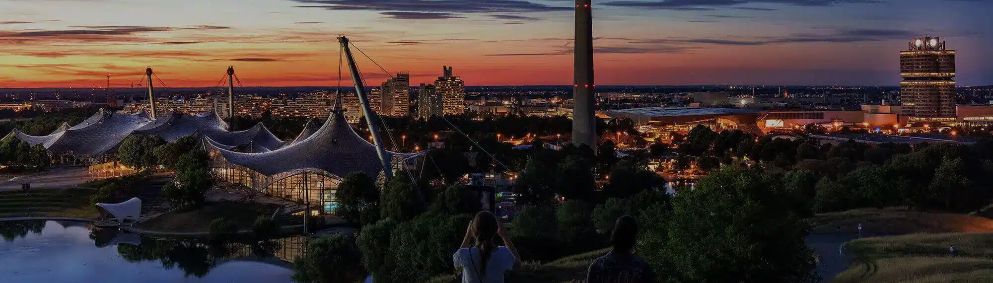 München im Sonnenuntergang