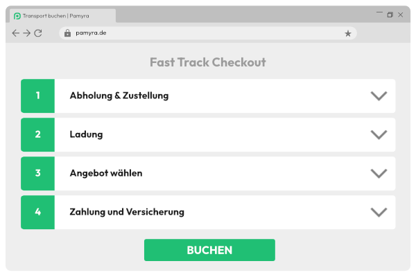 Fast Track Checkout für gewerbliche Versender