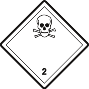Gefahrzettel Klasse 2.3