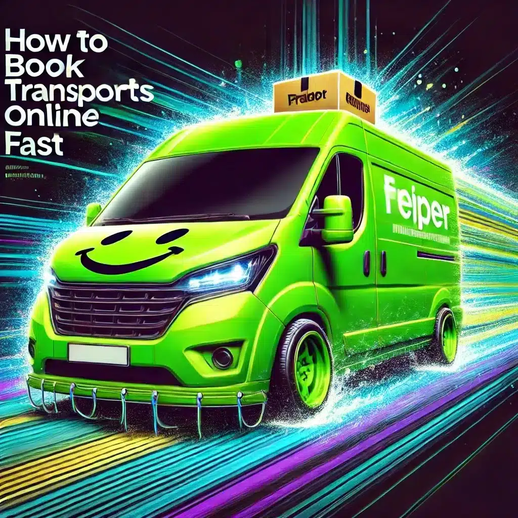 Schneller grüner Transporter im Stil der How to sell drugs online Serie