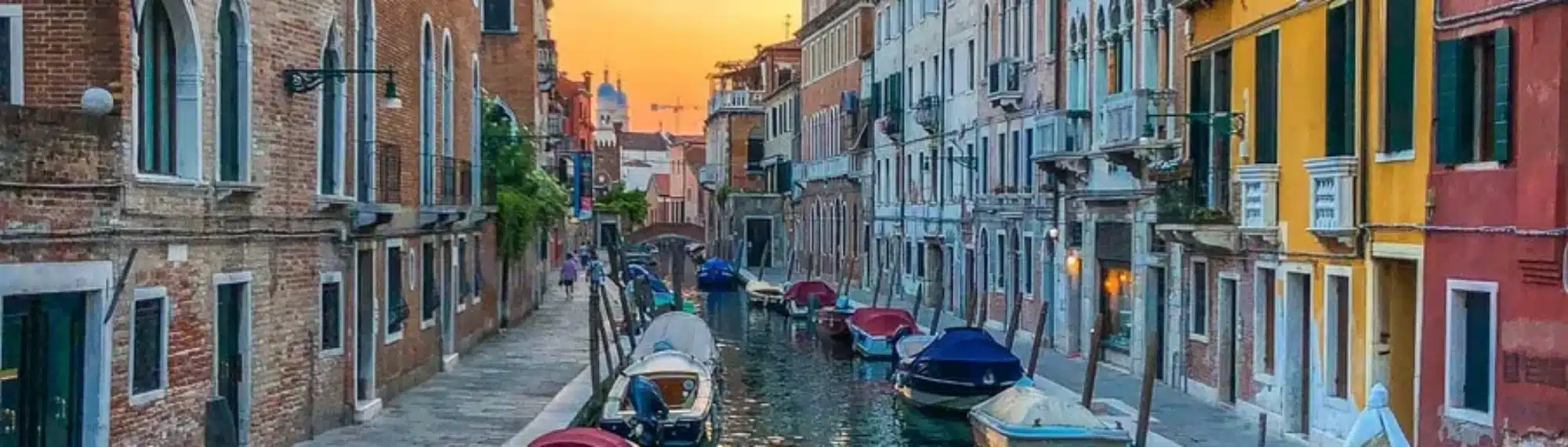 Wasserstraße in Italien