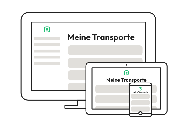 gebuchte Transporte auf mehreren Geräten
